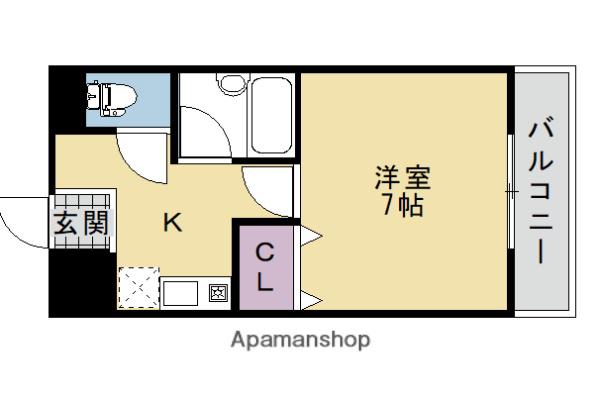 エトワールクレールI(1K/3階)の間取り写真