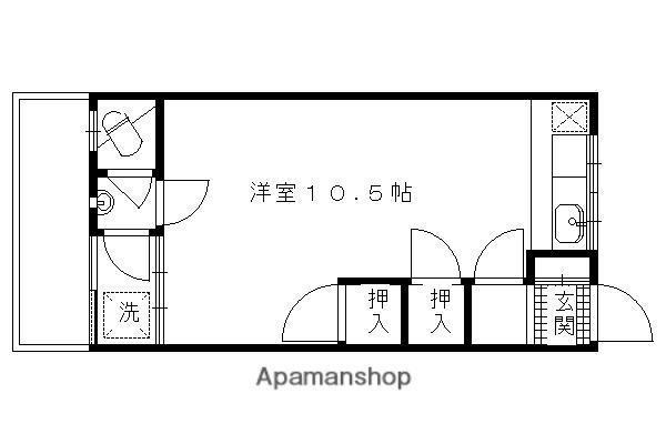 セカンドステージ靜楽(1K/1階)の間取り写真