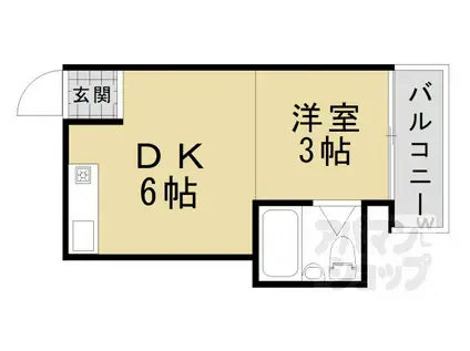 第1レジデンス春田(1DK/4階)の間取り写真