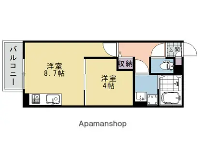 GIRASOLE ジラソーレ(1LDK/1階)の間取り写真