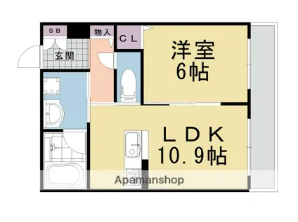 シャーメゾン ヴェール・クレール(1LDK/3階)の間取り写真