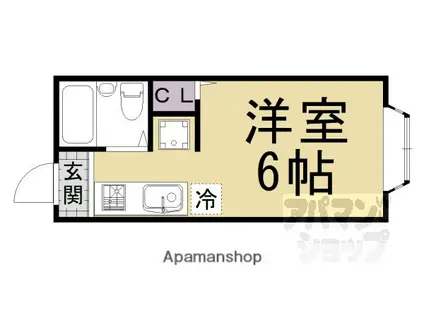 ハイツSHORINJI(1K/4階)の間取り写真