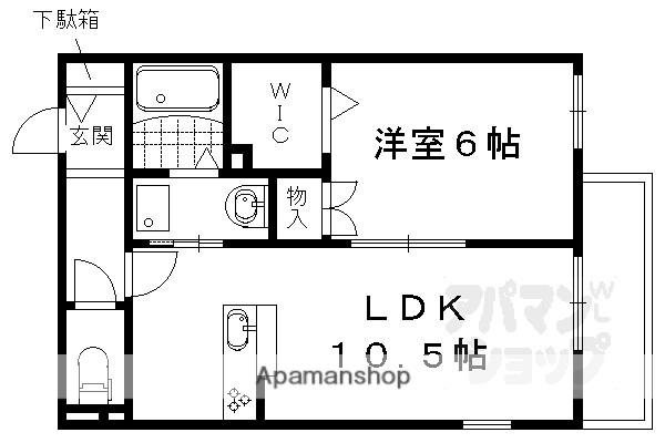 エンゼルメゾン本丸(1LDK/2階)の間取り写真