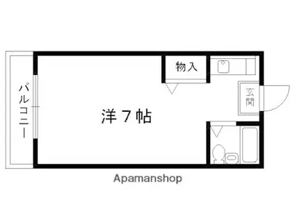 サンリット(ワンルーム/4階)の間取り写真