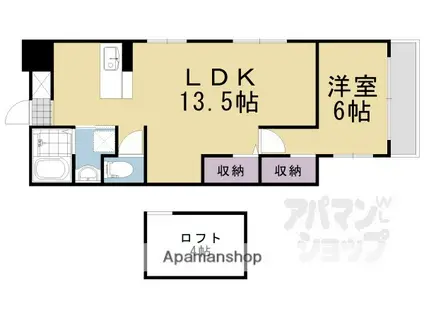 PORALIS(1LDK/3階)の間取り写真