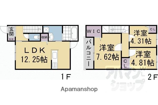 ROWELII(3LDK)の間取り写真