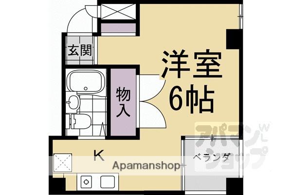 アルティスタ四条梅津(1K/3階)の間取り写真