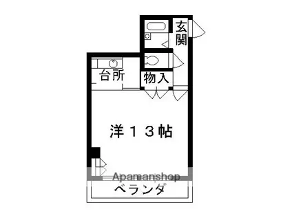 ファーストコート東山三条(1K/2階)の間取り写真