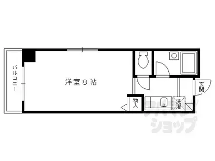 SHICATA SEPT BLDG(1K/4階)の間取り写真