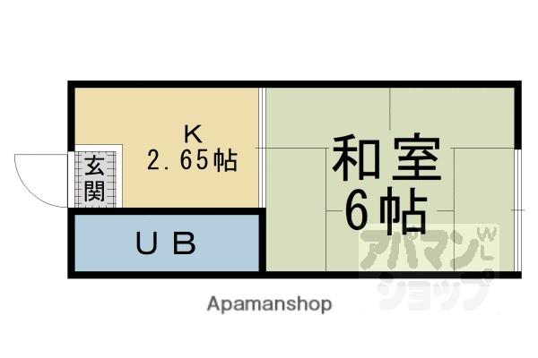 パルフェ山科(1K/1階)の間取り写真