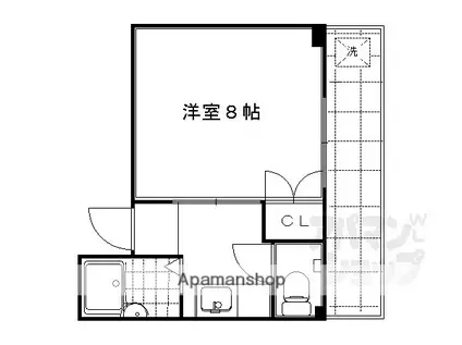 エスペランサ伊藤(1K/2階)の間取り写真