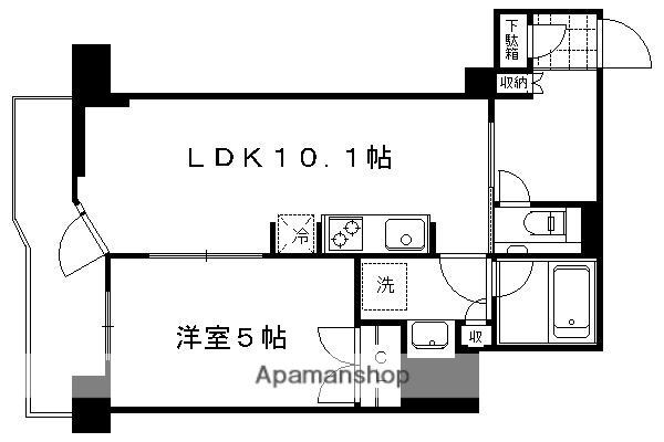 プレミスト京都 御池通(1SLDK/11階)の間取り写真
