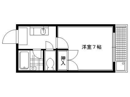 プライム・ベル(1K/3階)の間取り写真