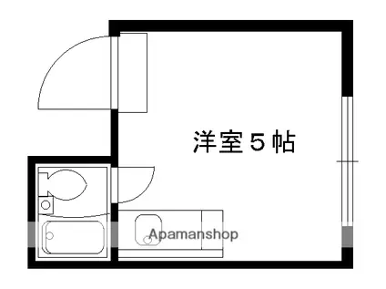 貴船マンション(ワンルーム/3階)の間取り写真