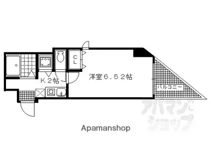 珠光ビル北山(1K/3階)の間取り写真