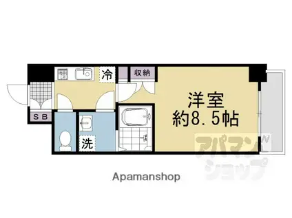 エスリード烏丸五条駅前(1K/4階)の間取り写真