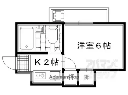 コーポ姉小路(1K/2階)の間取り写真