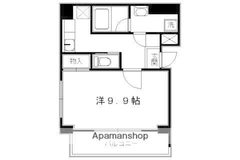 ヴァンイースト/ウエスト(1K/3階)の間取り写真