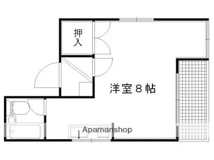 ジミー・ハウス(1K/5階)の間取り写真