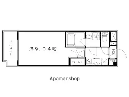HF烏丸鞍馬口レジデンス(1K/5階)の間取り写真