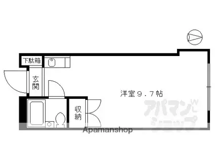 ルネ丸高(ワンルーム/3階)の間取り写真