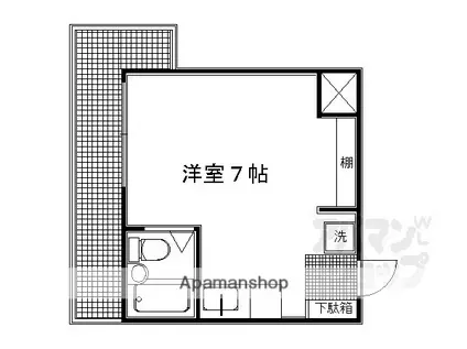 リエス東堀川(1K/4階)の間取り写真