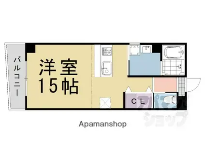 グランシャトレ(ワンルーム/2階)の間取り写真