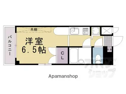 HAKUHO(1K/4階)の間取り写真