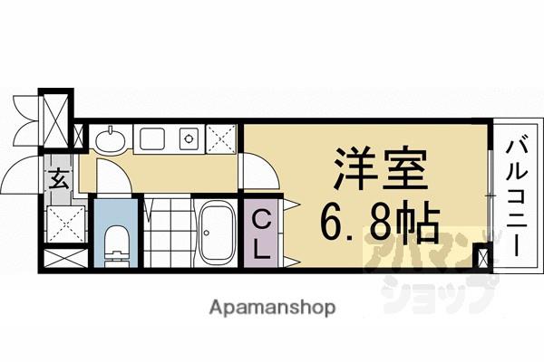 VINEOAKWISDOM(1K/3階)の間取り写真