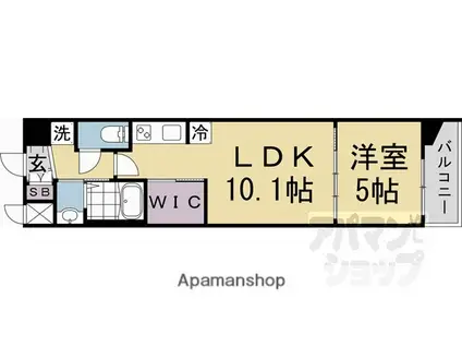 スワンズ京都東寺ガーデン(1LDK/5階)の間取り写真