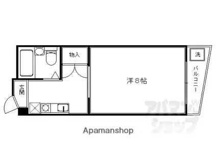 メルシーメゾネット今出川(1K/3階)の間取り写真