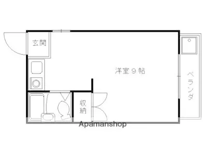 VEDAビル(1K/4階)の間取り写真
