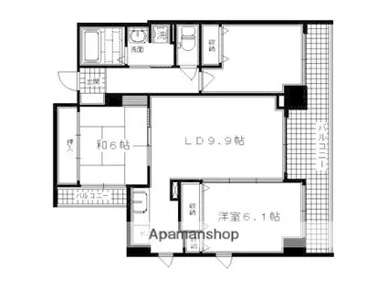メゾン油小路(3LDK/2階)の間取り写真