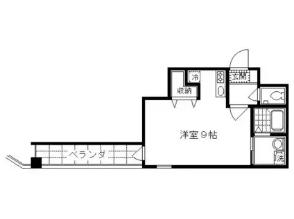 CASA DE ISSA(1K/4階)の間取り写真