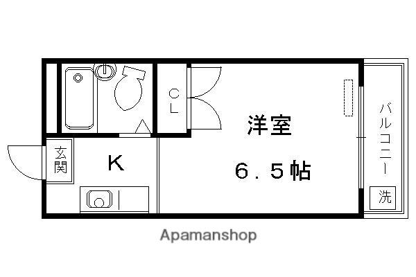 本町スチューデントハイツ(1K/4階)の間取り写真