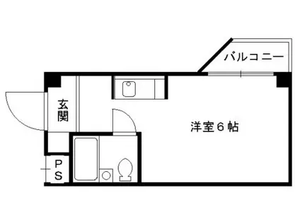 アルビオンシティ京都沢町(ワンルーム/2階)の間取り写真