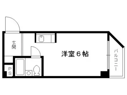 アルビオンシティ京都沢町(ワンルーム/2階)の間取り写真