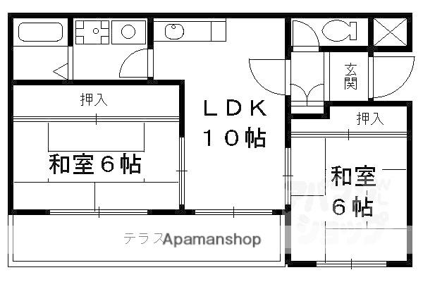 セトラI(2LDK/1階)の間取り写真