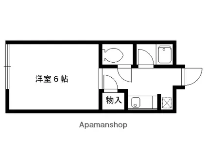 ハイツかつみ(1K/1階)の間取り写真