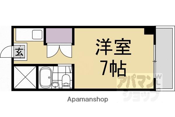 サンリット(1K/3階)の間取り写真