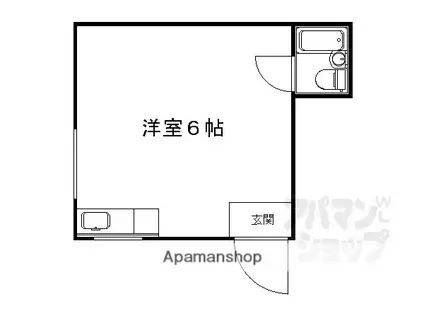 ハイツソワール(ワンルーム/3階)の間取り写真
