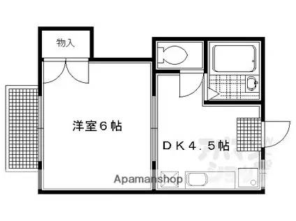 メゾンタジマ(1DK/1階)の間取り写真