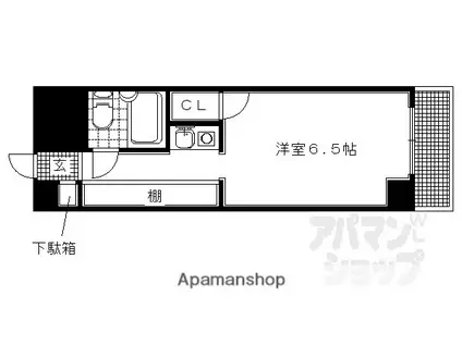 コーポ樋ノ口(1K/5階)の間取り写真