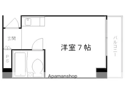 スイング岡崎(ワンルーム/5階)の間取り写真