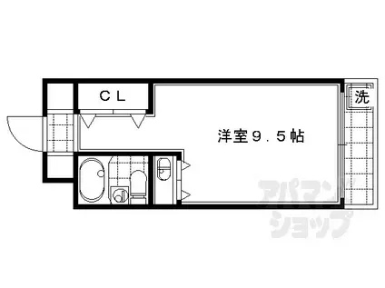 カサ・ロマ(ワンルーム/3階)の間取り写真