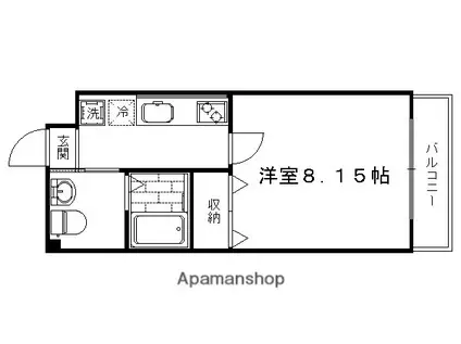 V-STYLE西院(1K/2階)の間取り写真