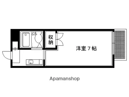 メゾンHIEI(1K/1階)の間取り写真
