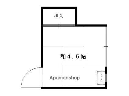 阿部アパート(ワンルーム/2階)の間取り写真