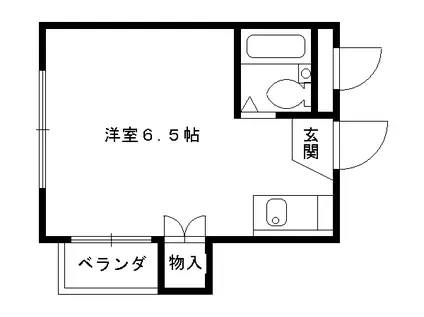 カサローゼヨシダ(ワンルーム/3階)の間取り写真