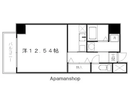 プログレスふなはし(1K/3階)の間取り写真